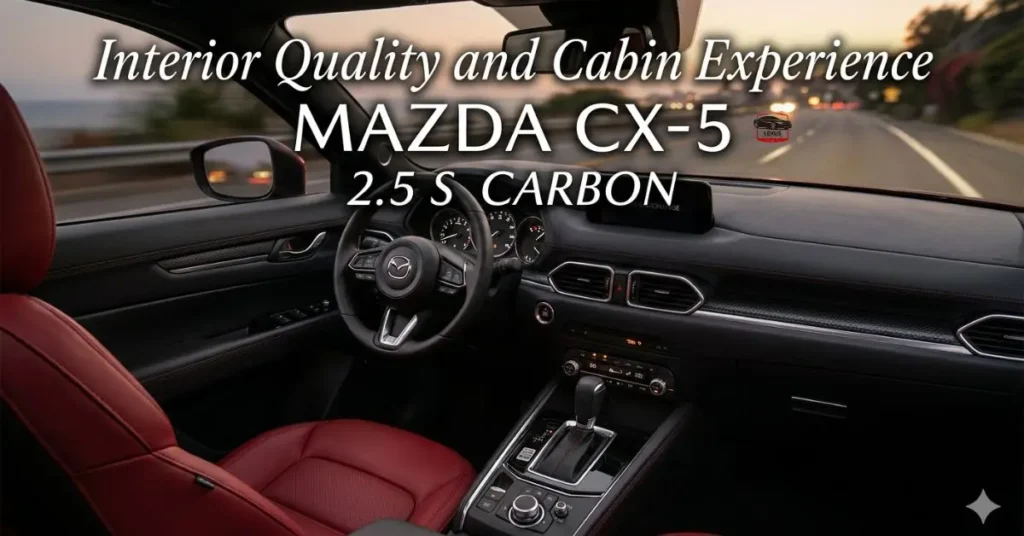 Interior Quality and Cabin Experience Mazda CX-5 2.5 S Carbon