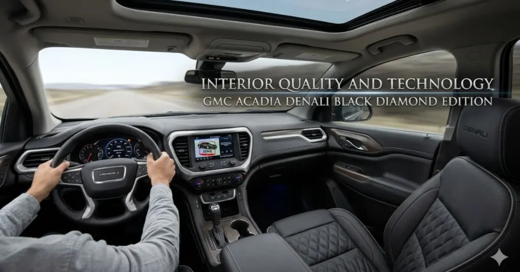 Interior Quality and Technology GMC Acadia Denali Black Diamond Edition
