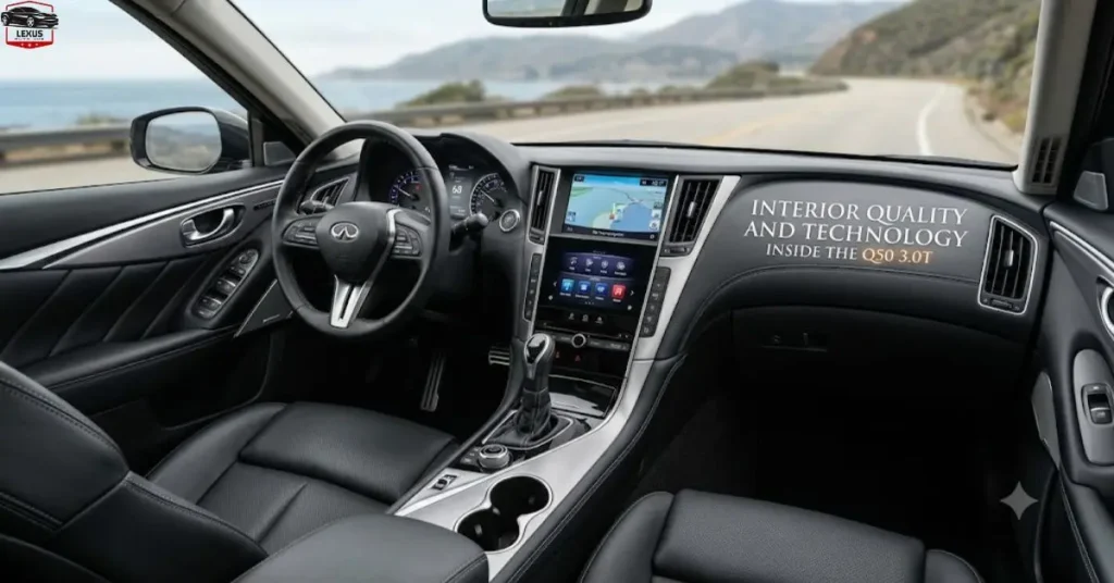 Interior Quality and Technology Inside the Q50 3.0T