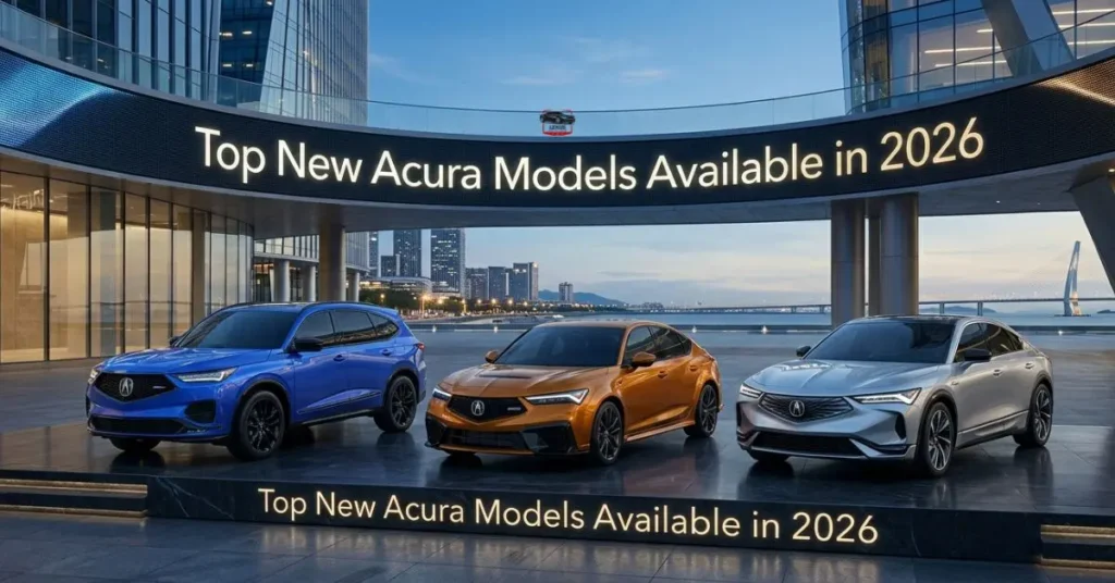 Top New Acura Models Available in 2026