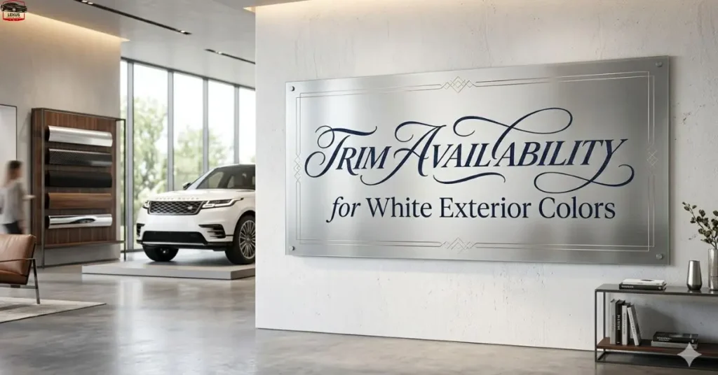 Trim Availability for White Exterior Colors