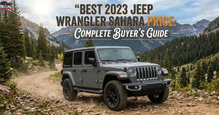 Best 2023 Jeep Wrangler Sahara Price: Complete Buyer's Guide