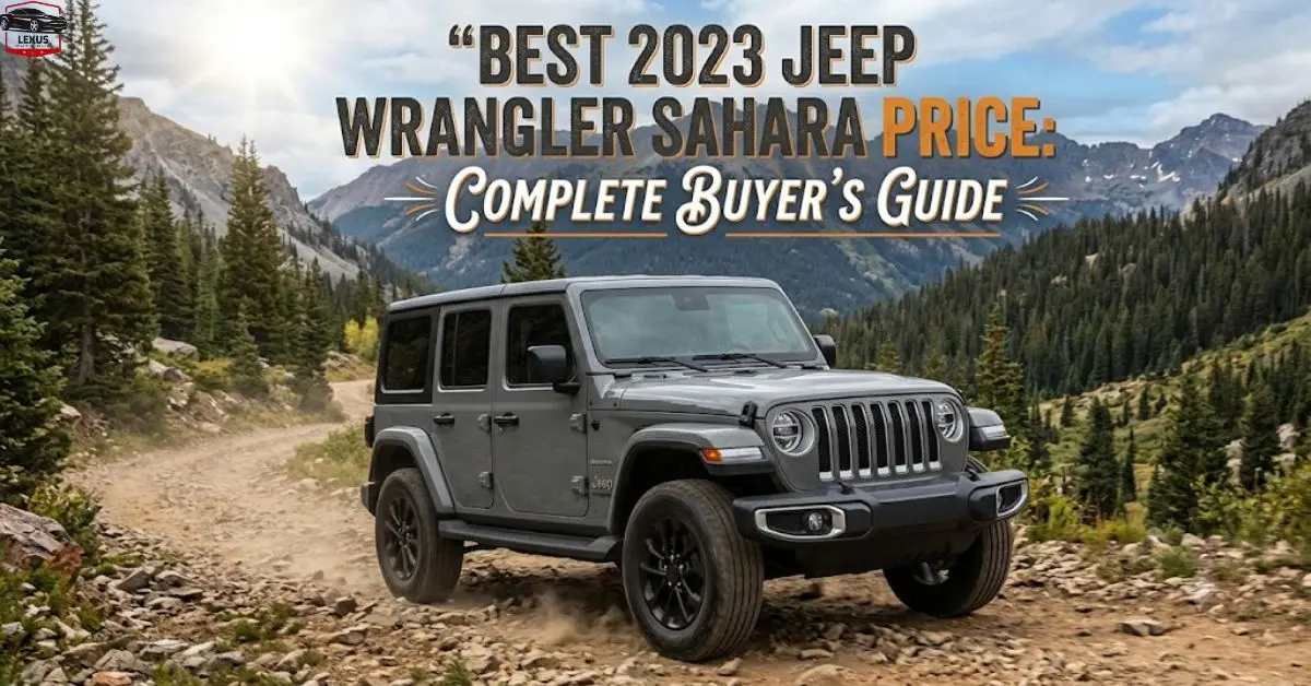 Best 2023 Jeep Wrangler Sahara Price: Complete Buyer's Guide